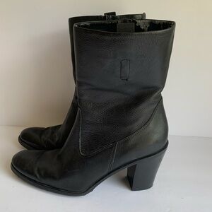 Enzo Angiolini earowena black leather boots size 8.5